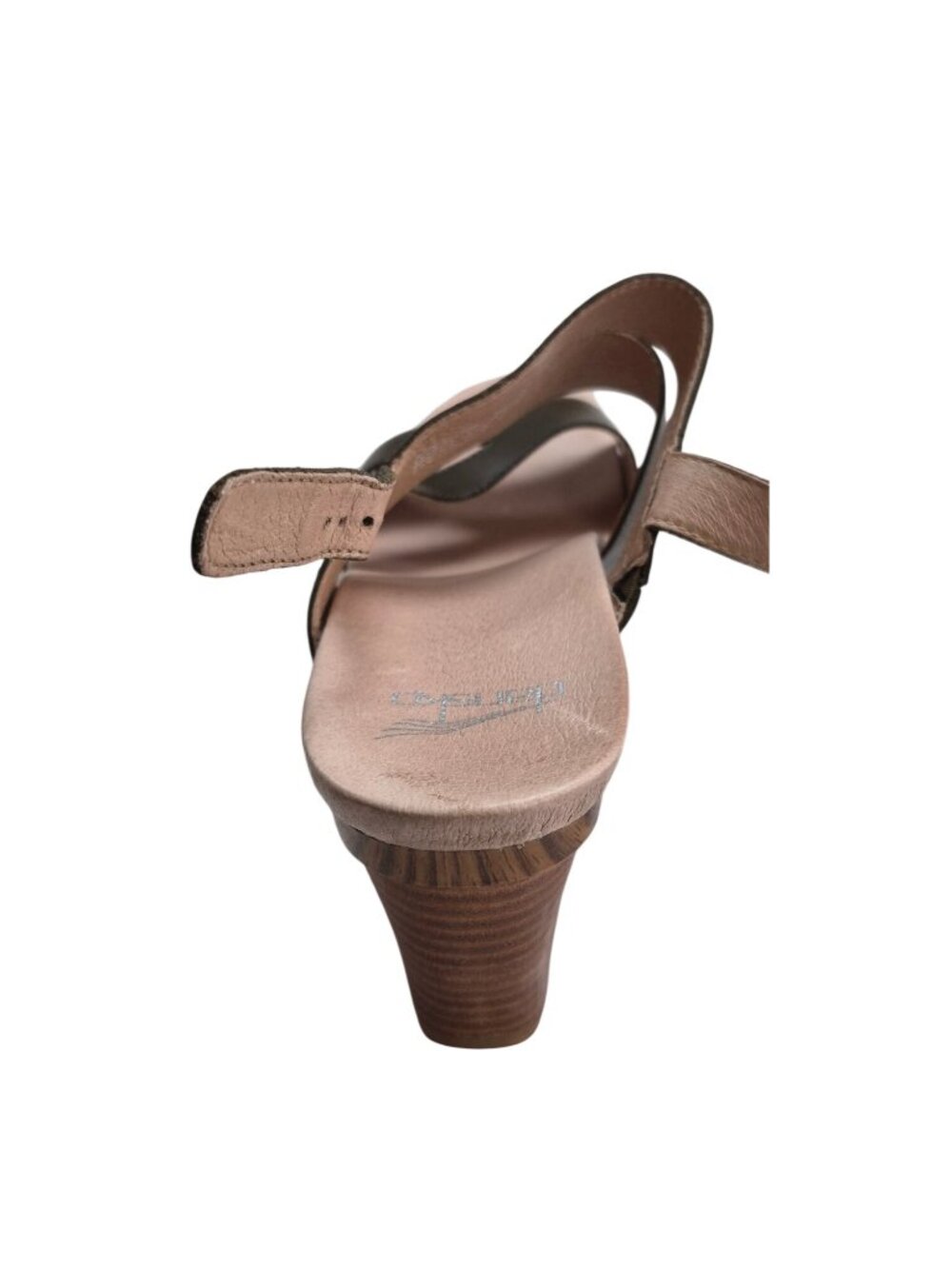 Dansko Brown Leather Strappy Heeled Sandals Size 39 Women 9.5 - Picture 12 of 13